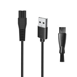 5V USB Charger  for Freebird  Shaver Kit,  Charger  Compatible with FlexSeries Electric  Hair Shaver for Freedom  , with 1 Cleaning Brush, 3.3ft Power Cord