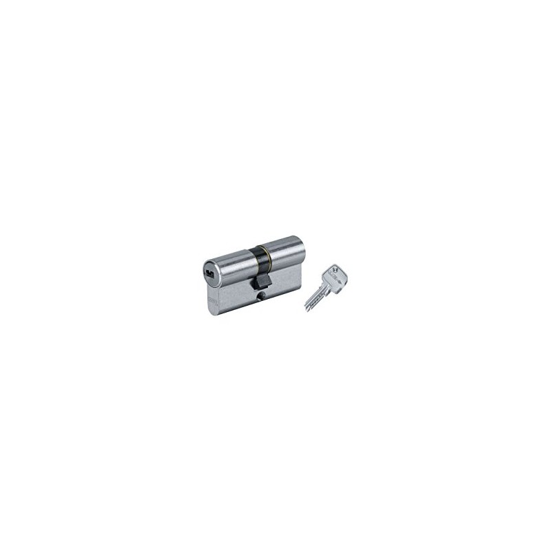 Abus Door Cylinder/Lock with Key, silver, 27068