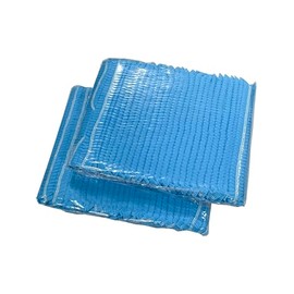 200PCS Disposable Mob Caps, Hair Net Cap, Elastic Free Size, for Cosmetics, Beauty, Kitchen, Cooking, Home Industries (Blue)