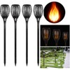 4-Pack Solar Lights Outdoor With Flickering Dancing Flame - Waterproof