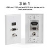 Multimedia Wall Plates Socket Panel, Composite HDMI VGA DC 3.5mm