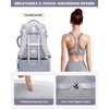 LOVEVOOK Women's Hand Luggage Backpack Large 40L, Light Grey White