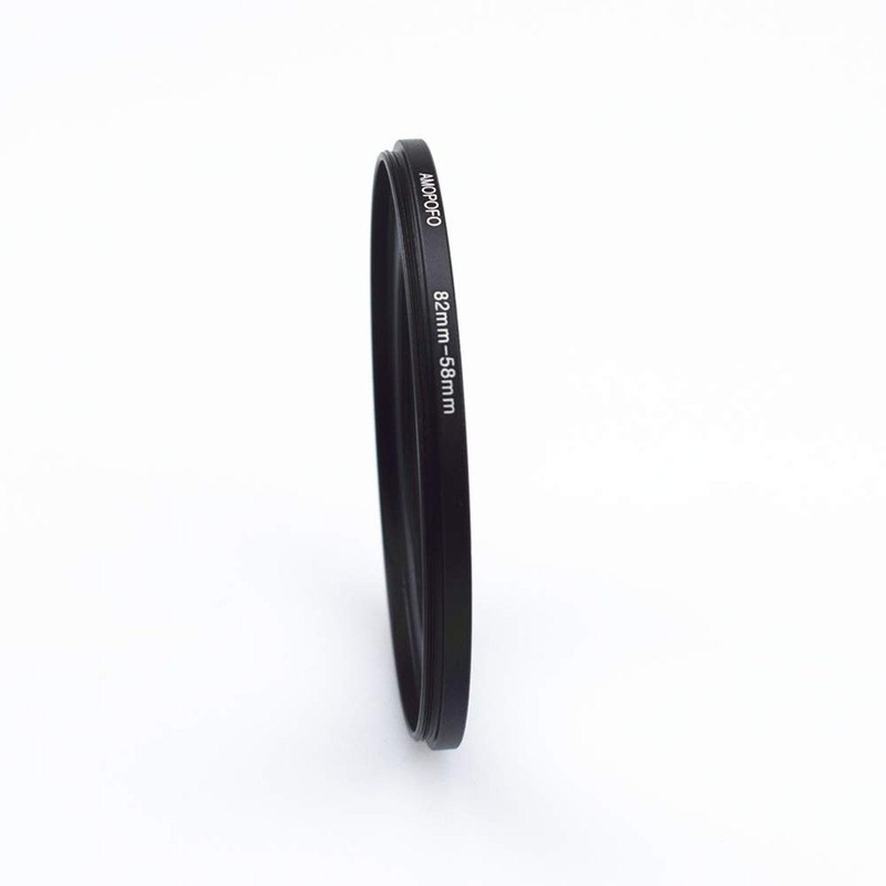 82 mm - 58 mm step-down rings filter adapter ring