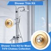 T470 Shower Trim Kit Compatible With Moen Chateau, Gold Handle