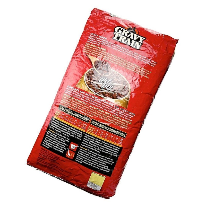 Gravy Train Dog Food, Beef, Jumbo Bag, 35 lb
