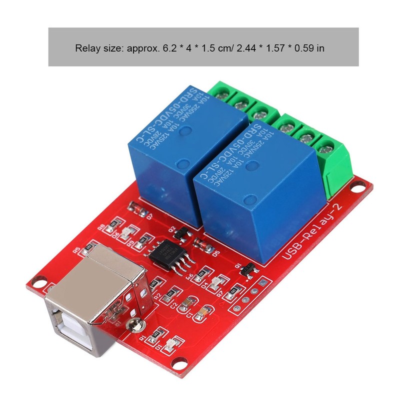 2-Channel 5V Computer USB Smart Switch Controller PC Relay Drive