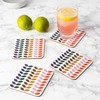 LAGO TERRA Set of 4 Leaf Print Drinks Coasters in