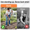 AgroPro Hoe Garden Tool, Heavy Duty Garden Hoe for Weeding,