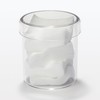 MUJI ODAA0A2S Acrylic Small Container Approx. Diameter 3.5 x 3.8