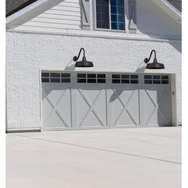 JOESA Extra Large 21" Gooseneck Outdoor Barn Light Dusk with Dawn - Farmhouse Style Classic Exterior Light Fixture, Perfect Porch and House Lighting Choice - 1-Pack