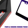 KA T304 Stainless Steel Polish Purple Chrome License Plate Frame