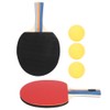2PCS Table Tennis Rackets Inverted Rubber Paddles with 3 Ping