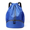 Sports Drawstring Backpack – Water-Resistant Gym Bag with Shoe Compartment