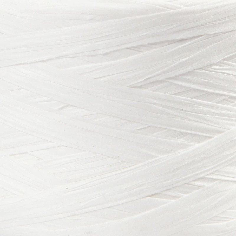 Paper Raffia Raffia, L 100 m, W 7-8 mm White