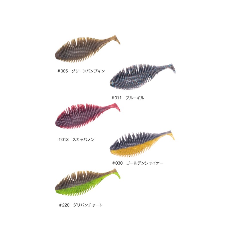 GEECRACK BELLOWS GILL SWIMMER 3.2" (005 Green Pumpkin)