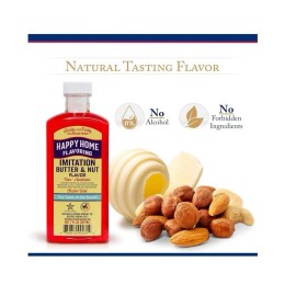Happy Home Imitation Butter & Nut Flavoring, Non-Alcoholic, Certified Kosher, 7