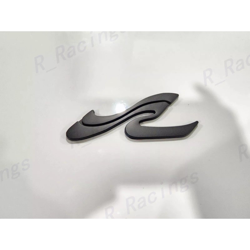 SEARAY BOAT 2PC SR WAVE Matte Black EMBLEM BADGE For