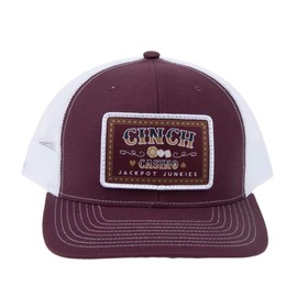 Cinch Burgundy Casino Patch Cap OS