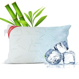 Sacred Thread Memory Foam Pillow, Adjustable Firmness, Soft, Aloe Infused - Cooling Bed Pillows for Sleeping - Back, Stomach, Side Sleeper - Rayon Cover, Machine Washable