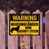 Newfoundland Sign Neufi Warning Security System Door Sign Dog Warning