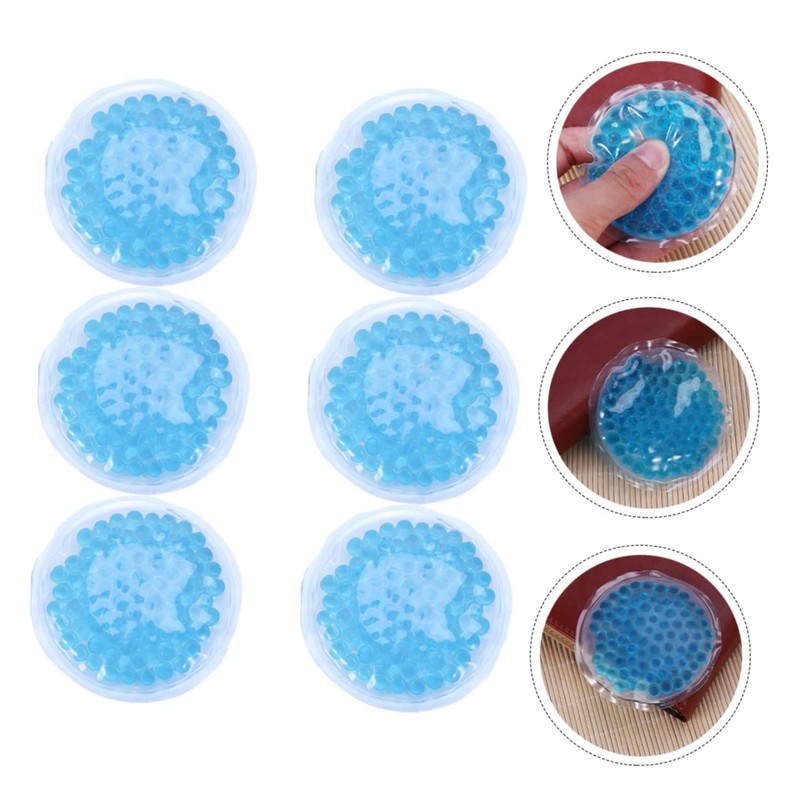 ORFOFE 6Pcs Round Hot Cold Therapy Packs for Physiotherapy Flexible