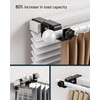 No Drill Curtain Rod Bracket Attachment for Outside Mounted Blinds,
