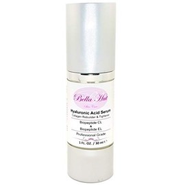 Bellahut 100% Pure Hyaluronic Acid Face Serum with Palmitoyl Hexapeptide-12 & Palmitoyl Tripeptide-1 | Collagen Rebuilding with Tightening, Firming & Increased Elasticity | MADE IN USA (1 OZ)
