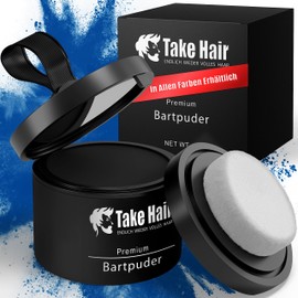 Take Hair Beard Dye, 100% Waterproof, 4 g Beard Powder for a Fuller Beard, Beard Dye, Grey Coverage, Beard Thickener for Beard Dyeing (Beard Powder Light Brown)