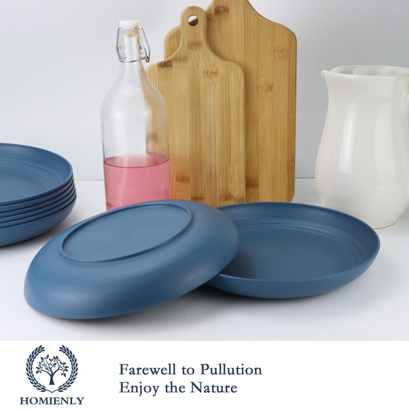 Homienly Deep Dinner Plates Set of 8-9 inch Alternative for