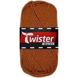 100 g Twister Merano made from 100% polyacrylic (86 pumpkin)
