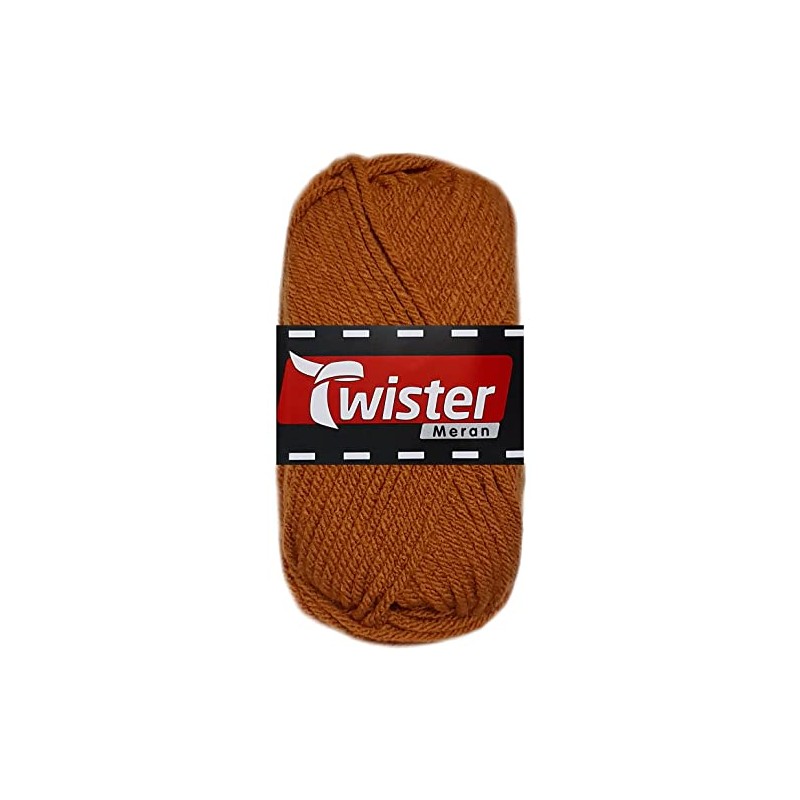 100 g Twister Merano made from 100% polyacrylic (86 pumpkin)