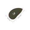 WOONEKY 12pcs Golf Iron Covers Thickened PU Leather Club Head