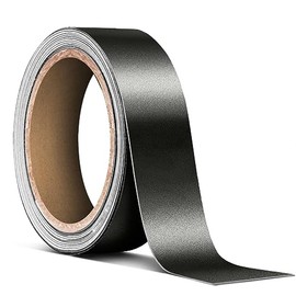 VViViD - Rollo de cinta adhesiva de vinilo metálico mate para liberación de aire, color negro (1 pulgada x 20 pies)