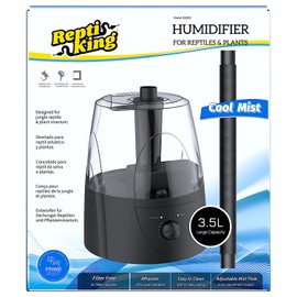 ReptiKing Reptile Fogger, Terrarium Humidifier, Plant Humidifier, Fog Machine Mister for Reptiles and Plants Vivarium, 3.5L Large Capacity, Ideal for Reptiles/Amphibians/Grow Room/Grow Tent Humidifiers