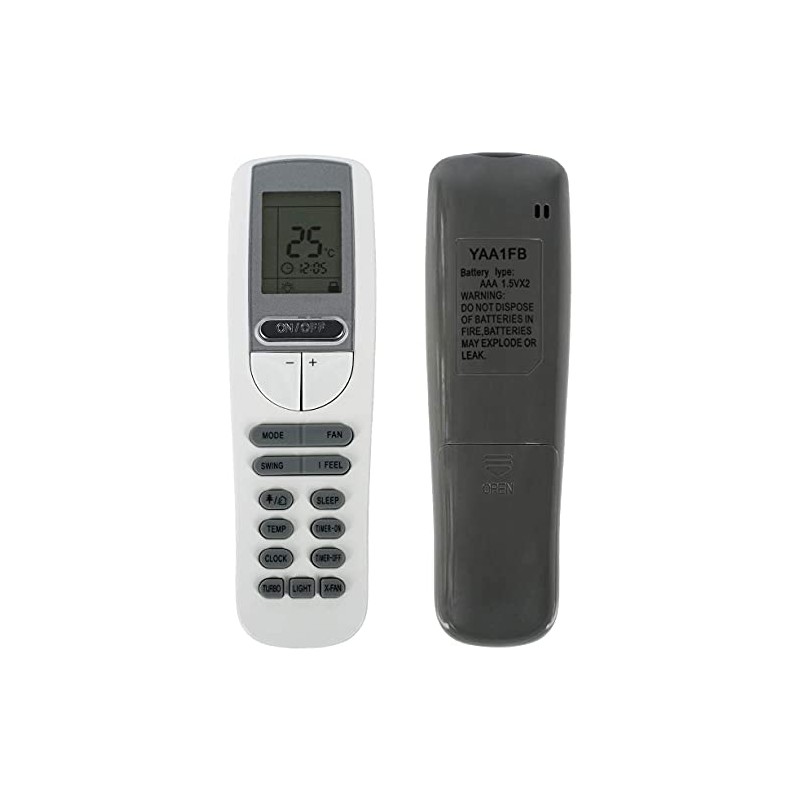 Replacement Remote Control White AC Remote Control for GREE YAA1FB