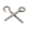 4PCS M12 Hook Bolts 304 Stainless Steel Long Shank Ring