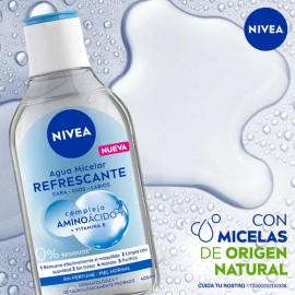 Agua Micelar Nivea Piel Normal Complejo Aminoácido 400 Ml                                                                                             