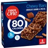 Fiber One 80 Calorie Chewy Snack Bars, Chocolate Caramel and