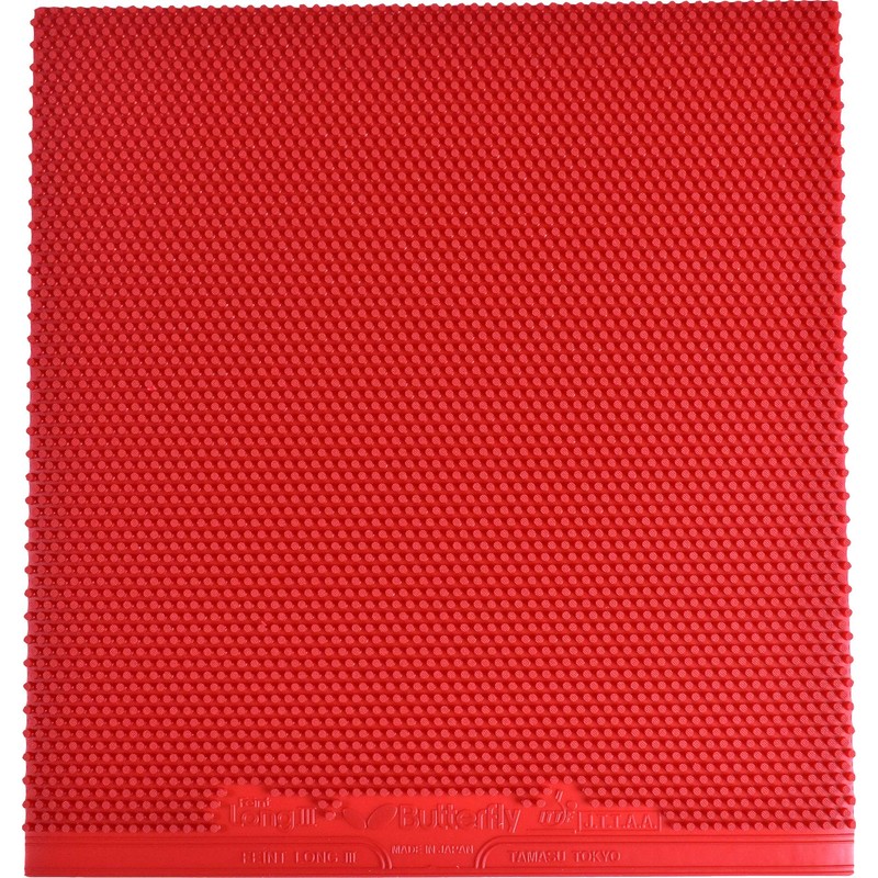 Butterfly Feint Long III OX Rubber Sheet (Red)