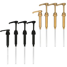 Mnuwoee 8 Pcs Coffee Syrup Pump Universal Syrup Pumps Dispenser