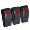 Contura II Carling Rocker Switch - Illuminated Red - V1D1,