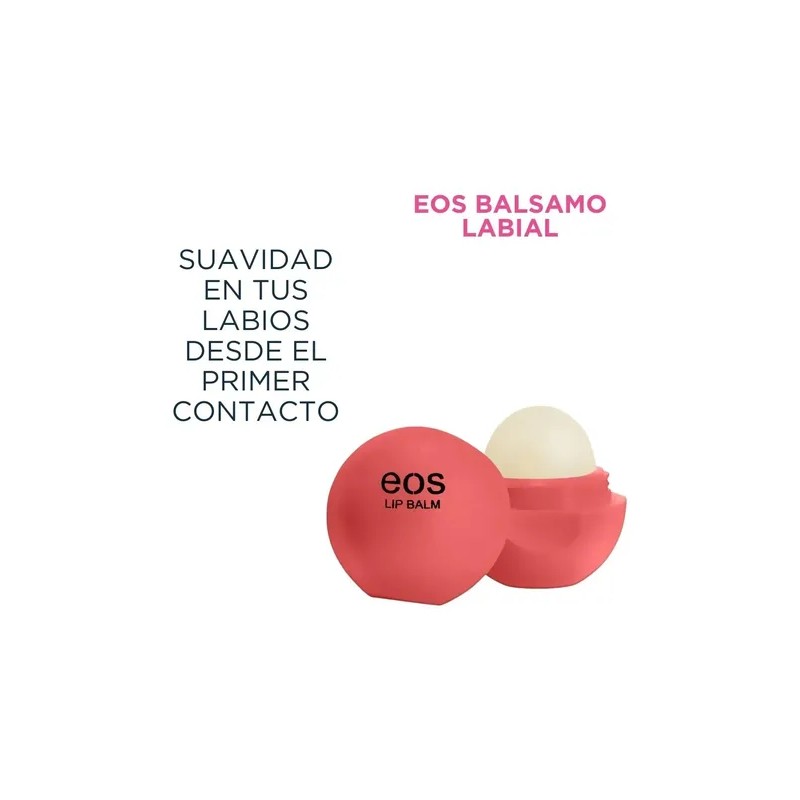 Eos Balsamo Labial 100 Natural Esfera 15g Lip Sweet Orange
