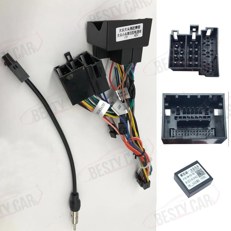 16pin Car Radio Stereo Power Wiring Harness Cable w/Can Bus