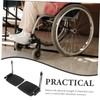 KICHOUSE Elevating Wheelchair Footrest Pads Aluminum Alloy Wheelchair Footplates Compact