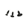 50PCS Black Plastic Shape Oval Safety Eyes and Nose for