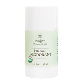 ARUGOT Organic (USDA Certified) Patchouli Deodorant, Made in Israel | All Natural, No Stain, Aluminum Free, Cruelty Free, Vegan Friendly 1.7 Fl Oz