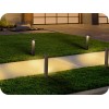 EDISHINE 6 Pack Low Voltage Landscape Lights, Square Modern Aluminum