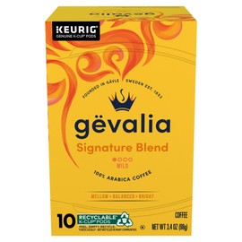 Gevalia Signature Blend Mild Light Roast K-Cup Coffee Pods, 10 ct. Box