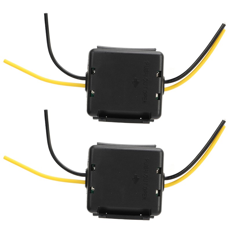 2Pcs Car Power Filter 12V Interference Proof Noises Reduction Reliable