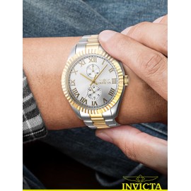 Invicta Specialty Men 43mm Stainless Steel Steel Silver dial VH61 Quartz